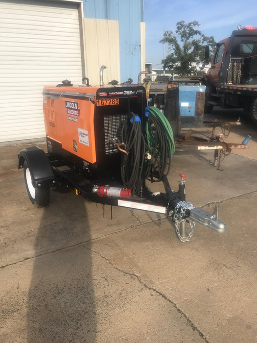 2021 Lincoln Electric Vantage 322 Vantage 322 Ready Pak 3 w/ Decals, ORANGE (includes trailer, cable rack, fender light kit) NO Telematics