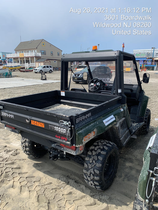 2021 Yanmar YU1000 Canopy, Steel Wheel, Poly WindShield, Beacon, Backup Alarm