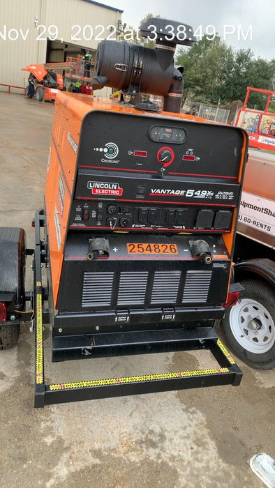 2022 Lincoln Electric Vantage 549X Crosslink Technology, Trailer Mounted, ES Decals, T3