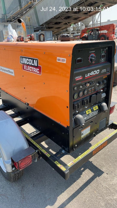 2022 Lincoln Electric LE400 Kubota V1505, Trlr, Cable Rack, Light Kit, ES Decals, T3