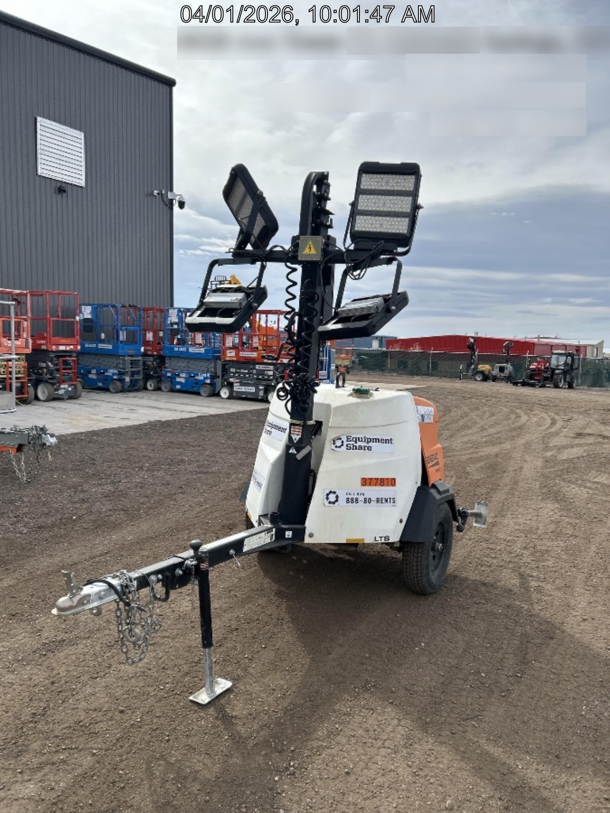2023 Generac MLT2 Diesel, Flex Switch 120V Input, Powerzone Controller, 
(4) 320W LED Lights, 4kW Generator, 39.9 Gal Fuel Tank, 2" Ball, T3