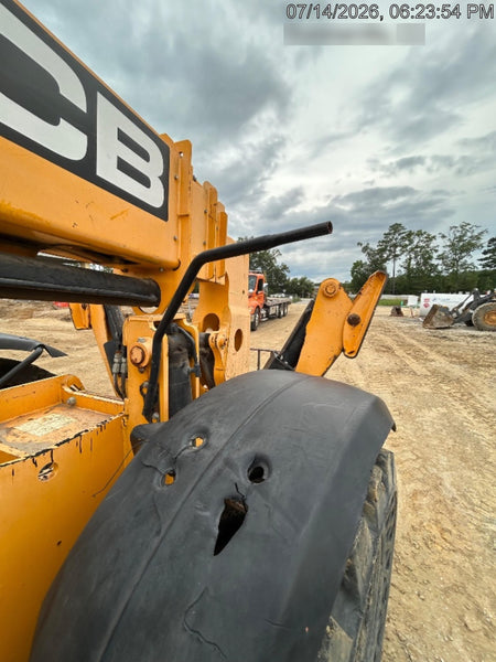 2019 JCB 510-56 Canopy, 74 HP, Solid Tires, STD Worklight, Beacon, Aux Hydraulics, Lifting Eye, Back up Alarm w/66" Carriage/60" Forks