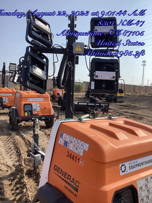 2023 Generac MLT2 Diesel, Flex Switch 120V Input, Powerzone Controller, (4) 320W LED Lights, 4kW Generator, 39.9 Gal Fuel Tank, 2" Ball, T3