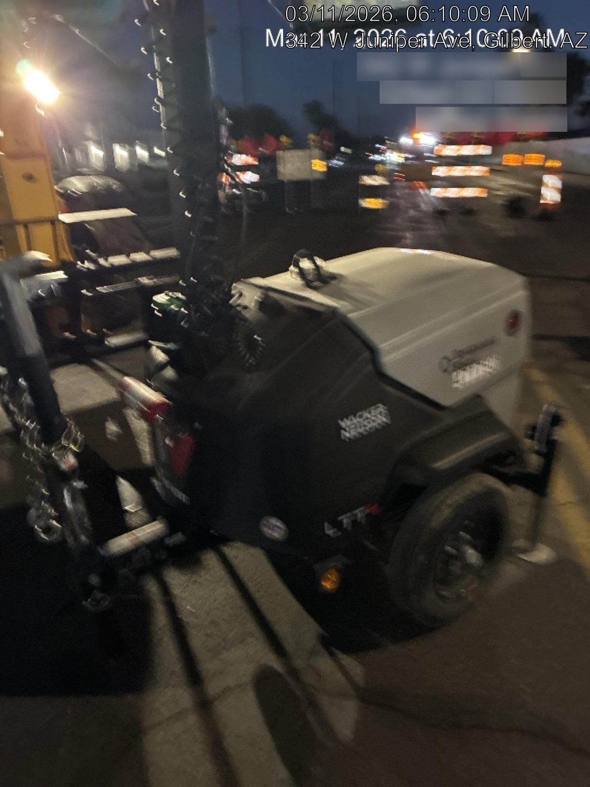 2024 Wacker Neuson LTT4 Diesel, Kohler KDW702, Deep Sea Controller, Auto Start, LED 320W, Bypass Outlet, T3