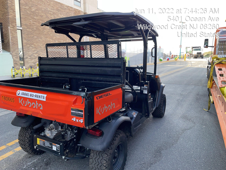 2021 Kubota RTV-X1140W-H Plastic Canopy, Windshield Acrylic Clear, LED Strobe Light, Wire Harness Kit, Back up Alarm