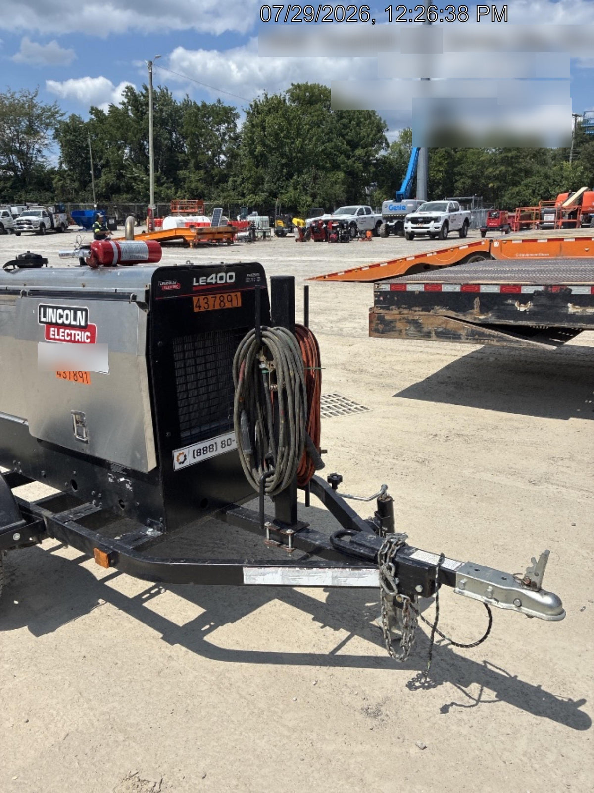 2024 Lincoln Electric LE400 Kubota V1505, Trlr, Cable Rack, Light Kit, ES Decals, T3