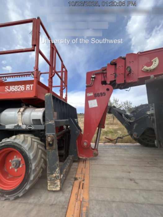2018 Manitou MTA10055 Manitou MTA 10055 (open ROPS) w/Cab/Heat/AC, Work Lights/Strobe, Aux Hyd, Solid Tires, Lift Hook, 66" Carriage, 60" Forks