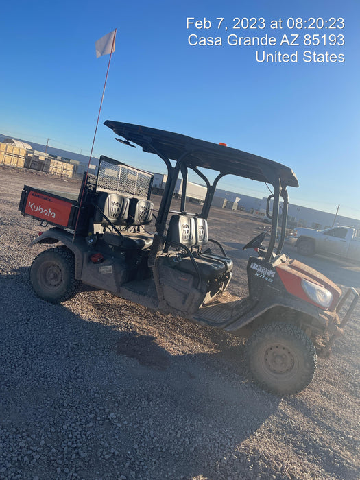 2022 Kubota RTV-X1140W-H Plastic Canopy, Windshield Acrylic Clear, LED Strobe Light, Wire Harness Kit, Back up Alarm