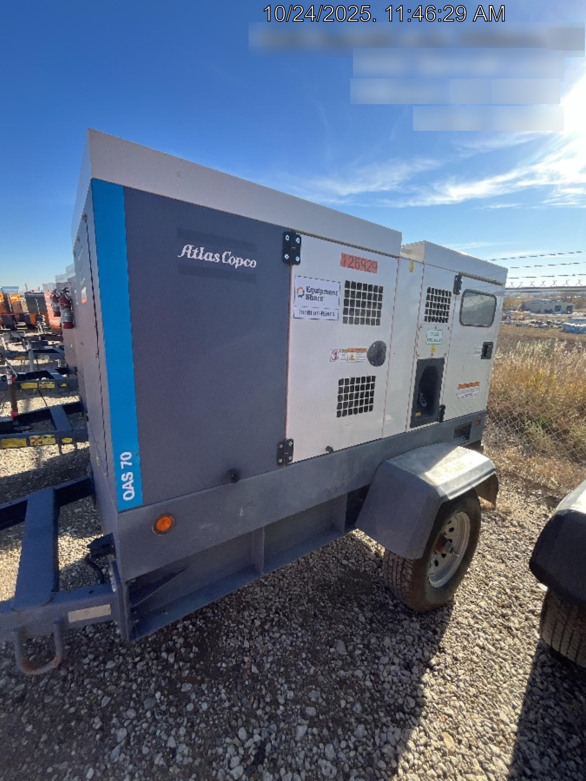 2020 ATLAS COPCO QAS 70