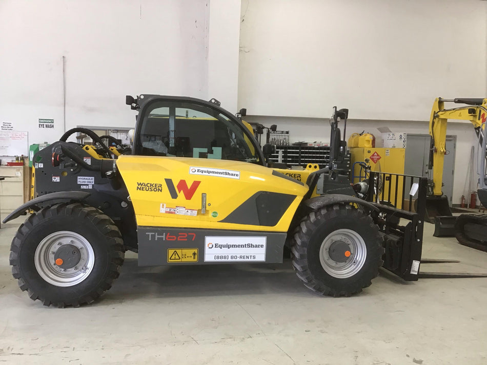 2018 Wacker Neuson TH627 Wacker Neuson TH627 Telehandler w/Canopy, Solid Tires, 48" Carriage and Forks