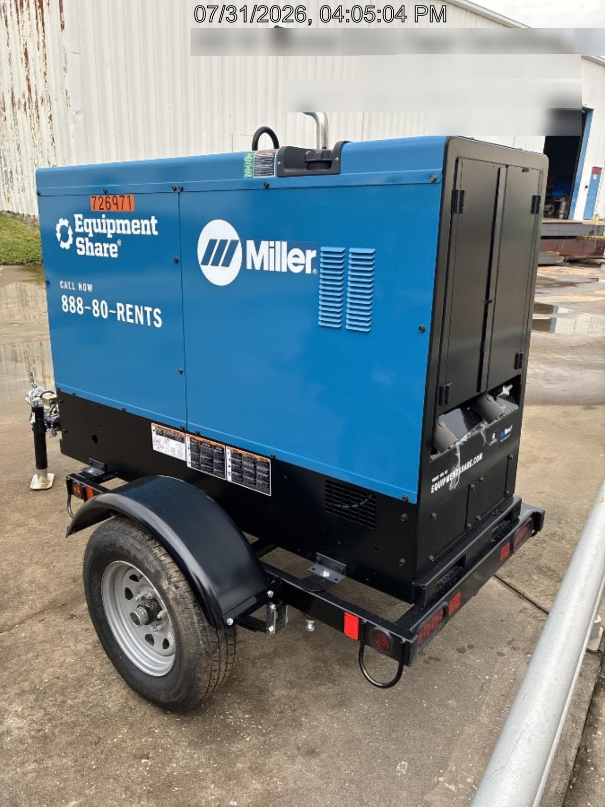 2026 MILLER ELECTRIC BIG BLUE 500