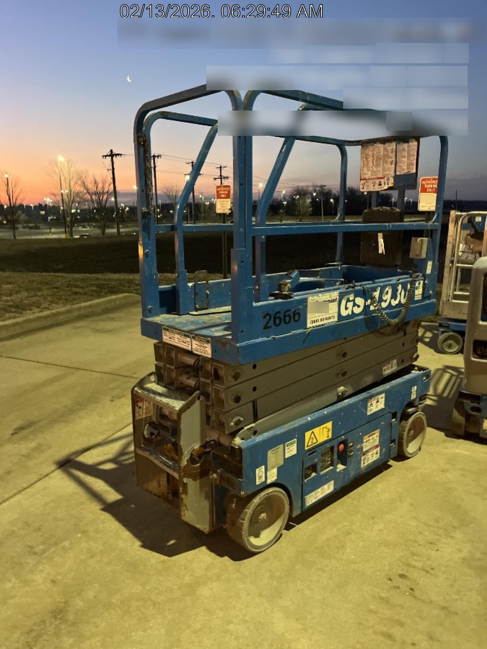 2016 Genie GS-1930 Genie GS-1930 Scissor Lift