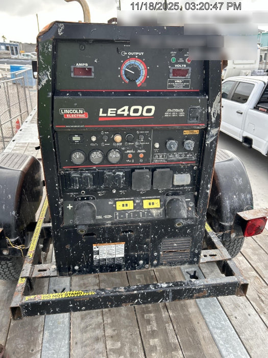 2023 Lincoln Electric LE400 Kubota V1505, Trlr, Cable Rack, Light Kit, ES Decals, T3