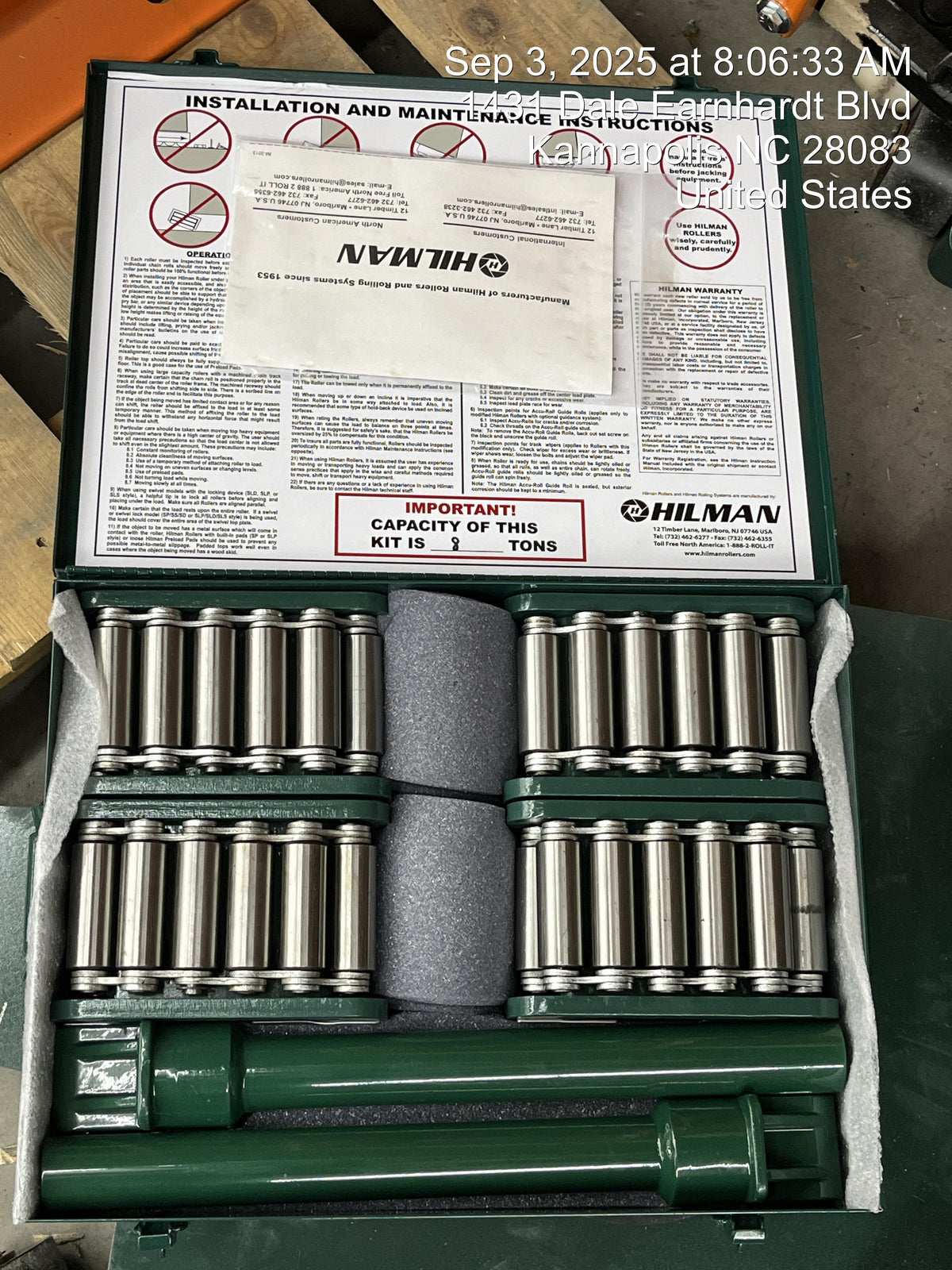 2025 HILMAN ROLLERS KRS-8-4S