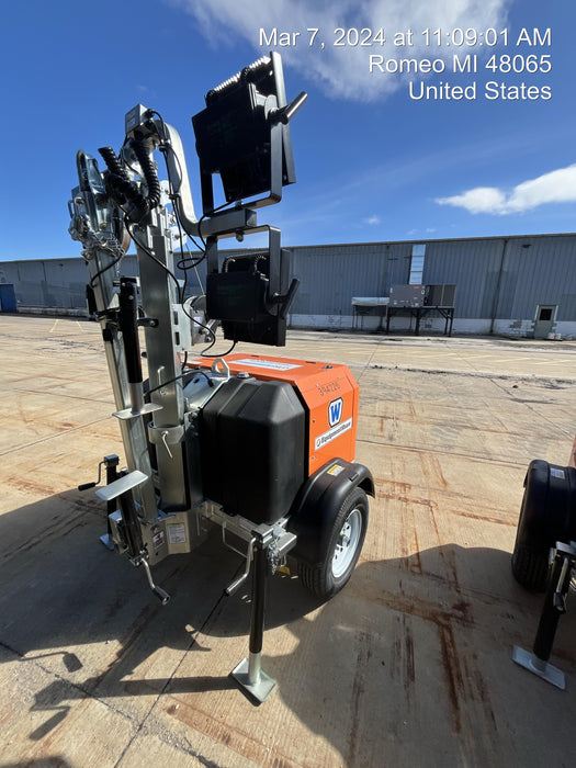 2024 Wanco WLTT-4MM4K Diesel, Deep Sea Controller, Shore Power Plug, Auto Start, (4) 350W LED Floodlights, 4kW Generator, 60 Gal Fuel Tank, 2" Ball, T3