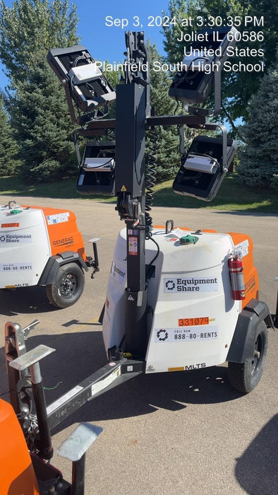 2023 Generac MLT2 Diesel, Flex Switch 120V Input, Powerzone Controller, (4) 320W LED Lights, 4kW Generator, 39.9 Gal Fuel Tank, 2" Ball, T3