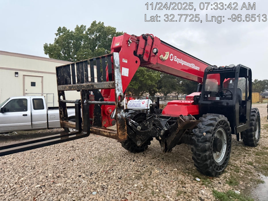 2019 Manitou MTA10055 Canopy, 120 HP, Solid Tires, Work Lights, Lift Hook, Auxiliary Hydraulics 66" Carriage and 60" Forks