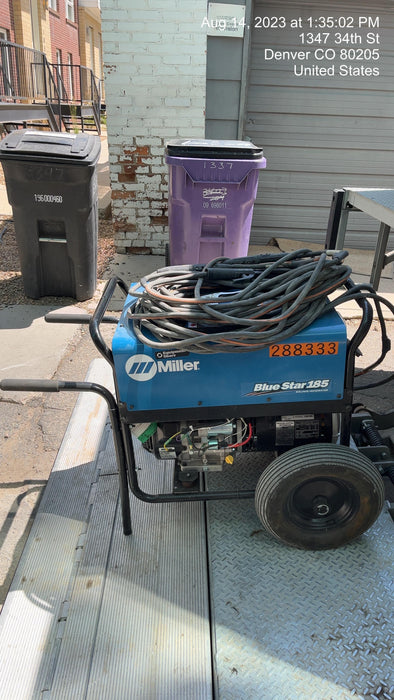 2023 Miller Electric Blue Star 185 Engine Driven Welder, Electric Start, 13 hp, Gas, 6,500 W Peak 907664