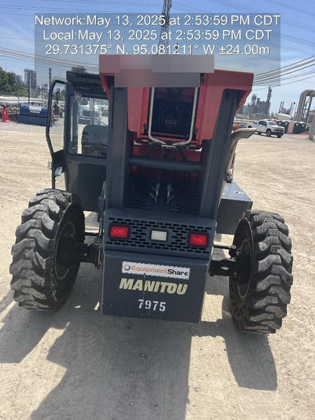 2018 Manitou MTA10055 Manitou MTA 10055 w/Cab/Heat/AC, Work Lights/Strobe, Aux Hyd, Solid Tires, Lift Hook, 66" Carriage, 60" Forks