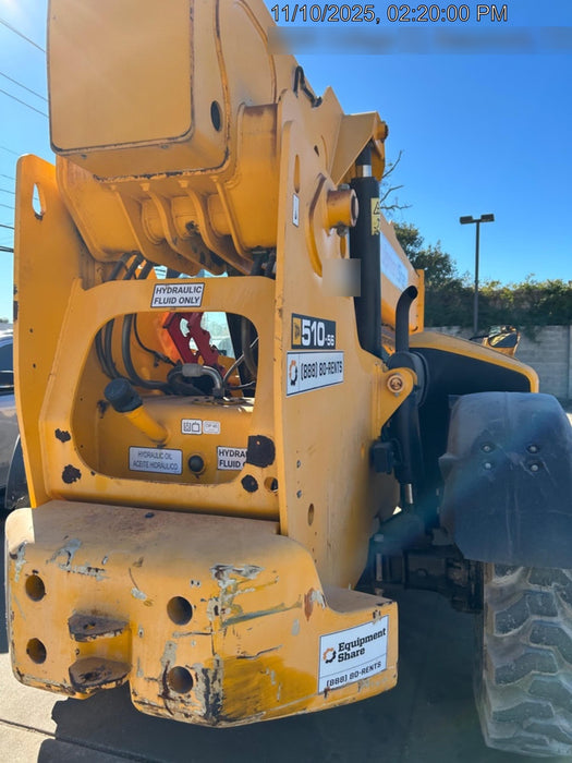 2019 JCB 510-56 JCB 510-56 74 HP w/Open ROPS, Beacon, Aux Hydraulics, Worklights, Solid Tires