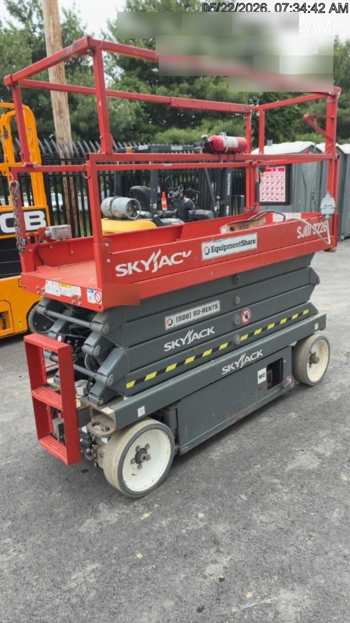 2017 Skyjack SJIII-3226 Standard Rental Specs