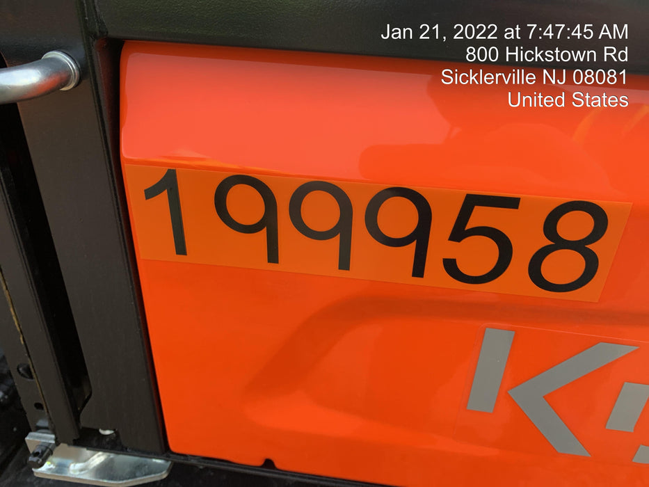 2022 Kubota RTV-X1140W-H Plastic Canopy, Windshield Acrylic Clear, LED Strobe Light, Wire Harness Kit, Back up Alarm