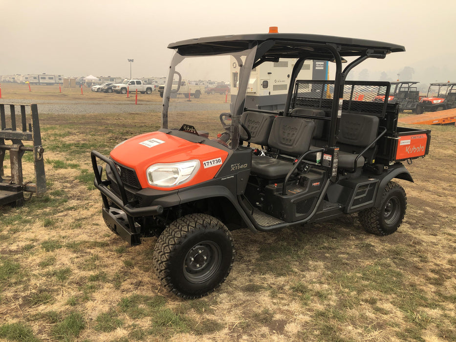 2021 Kubota RTV-X1140W-H Plastic Canopy, Windshield Acrylic Clear, LED Strobe Light, Wire Harness Kit, Back up Alarm