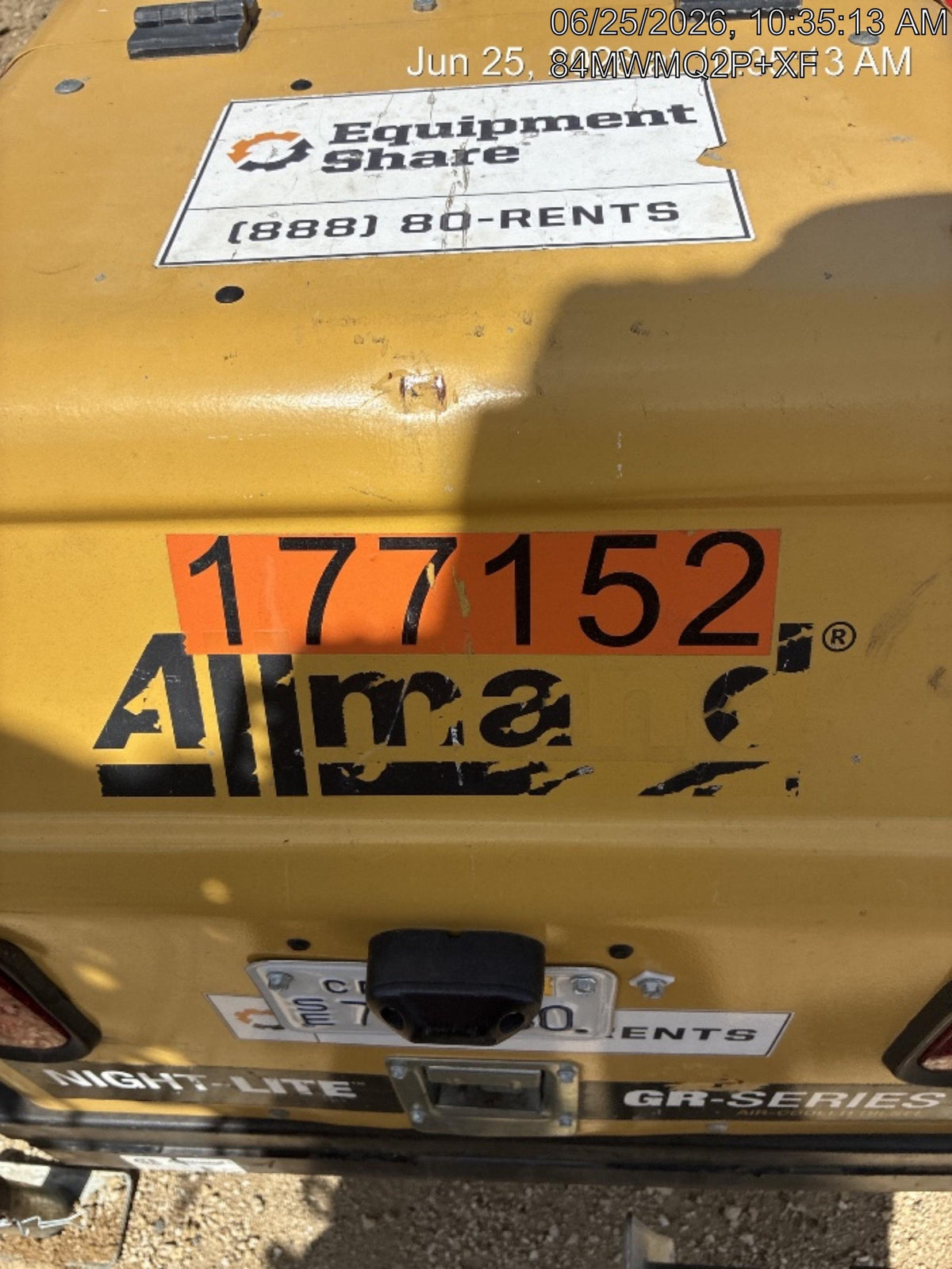 Allmand NLV3GR 3kW Light Plant - LED
