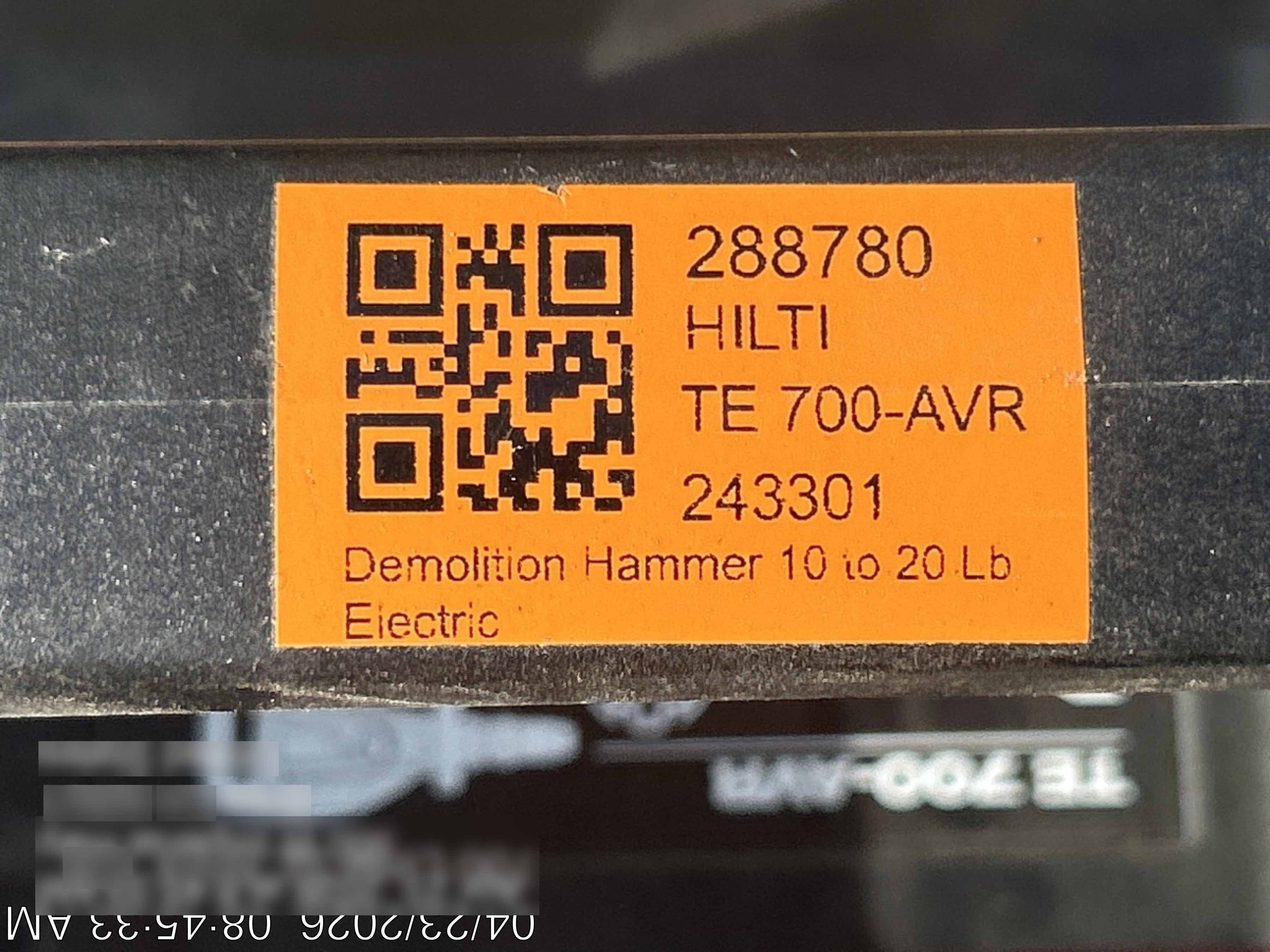 2023 HILTI TE 700-AVR