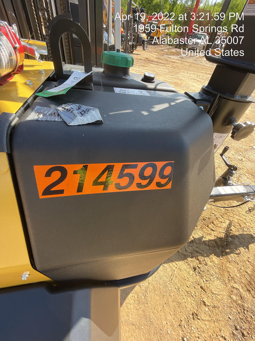 2022 Allmand NLV3GR (4) LED Light Fixture 350W, 23' Vertical Mast, 3kW Prime, Towable, Deep Sea L401, Leveling Jacks, Yanmar T4F 5.8hp