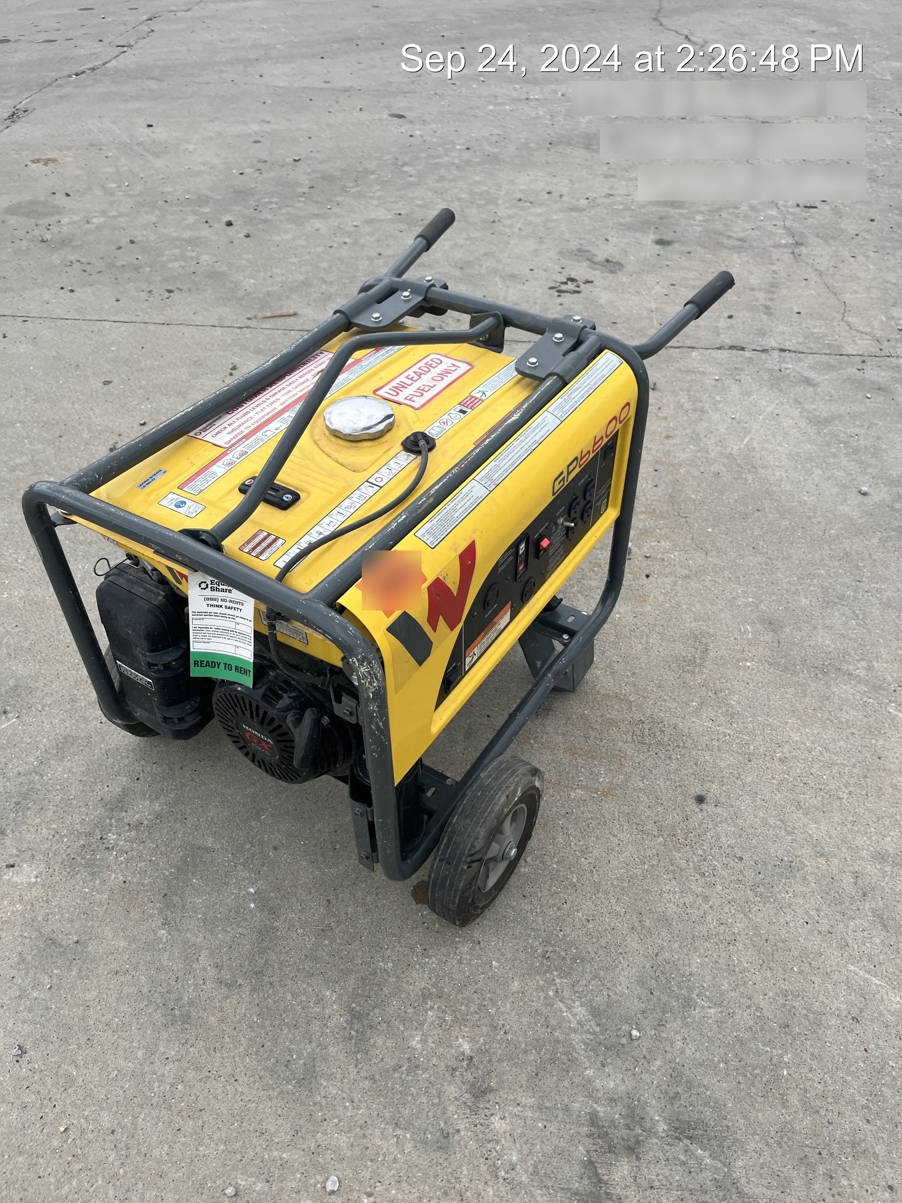 2020 WACKER NEUSON GP6600A