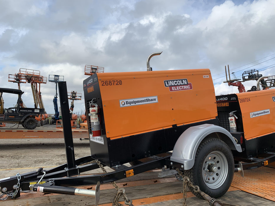 2022 Lincoln Electric LE400 Kubota V1505, Trlr, Cable Rack, Light Kit, ES Decals, T3