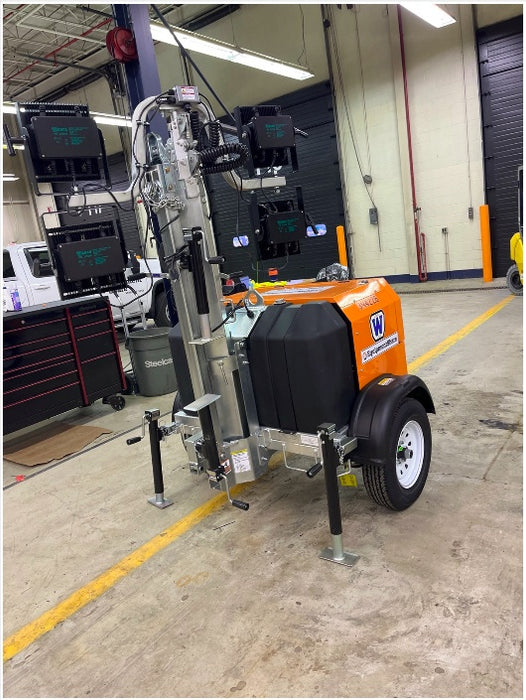 2024 Wanco WLTT-4MM4K Diesel, Deep Sea Controller, Shore Power Plug, Auto Start, (4) 350W LED Floodlights, 4kW Generator, 60 Gal Fuel Tank, 2" Ball, T3