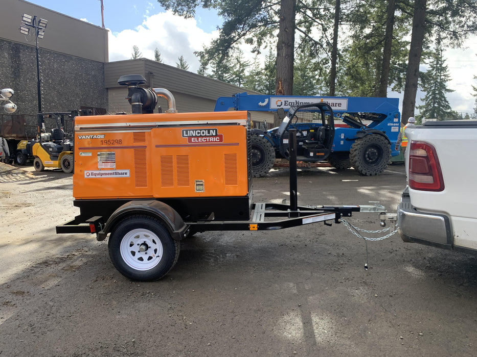 2021 Lincoln Electric Vantage 549X Ready Pak 3, ORANGE (includes trailer, cable rack, fender light kit)