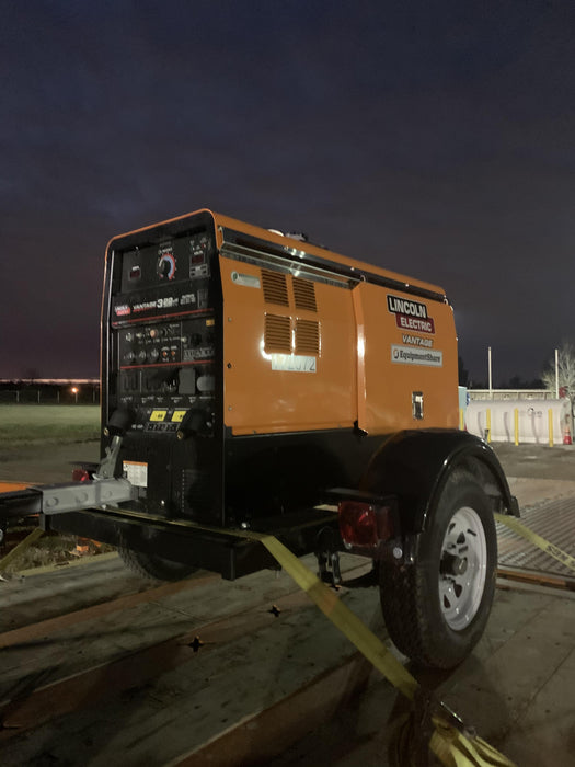 2021 Lincoln Electric Vantage 322 Vantage 322 Ready Pak 3 w/ Decals, ORANGE (includes trailer, cable rack, fender light kit) NO Telematics