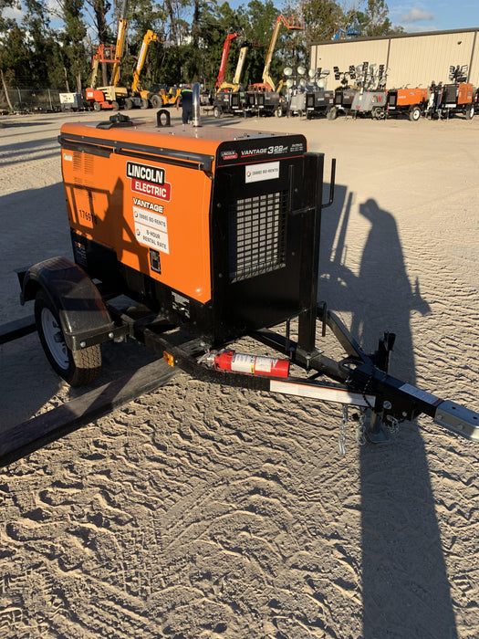 2021 Lincoln Electric Vantage 322 Vantage 322 Ready Pak 3 w/ Decals, ORANGE (includes trailer, cable rack, fender light kit) NO Telematics