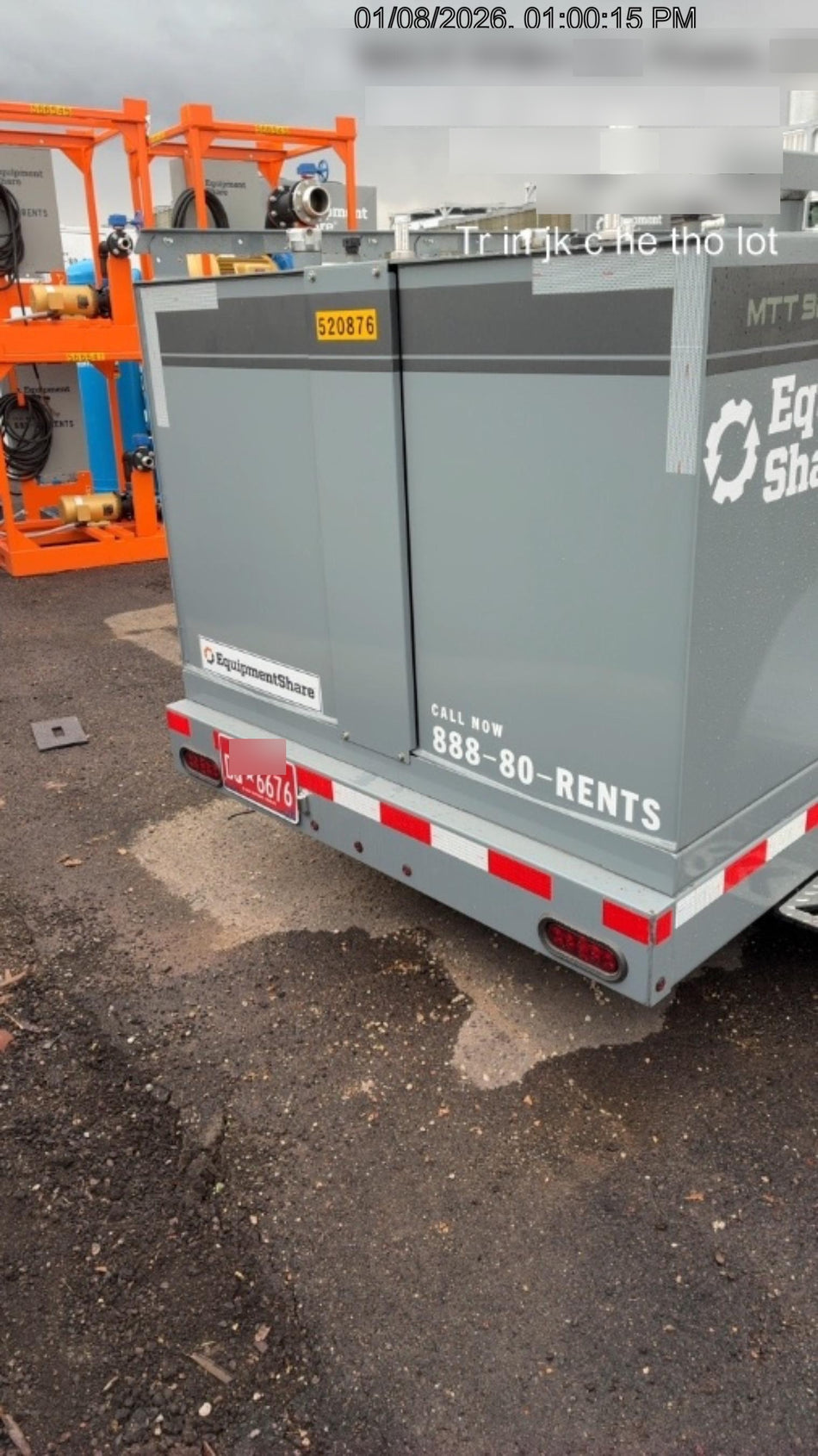 2025 THUNDER CREEK MTT920 - Hazmat not required