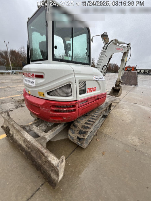 2020 Takeuchi TB240 CAB, AC/HEAT, THUMB