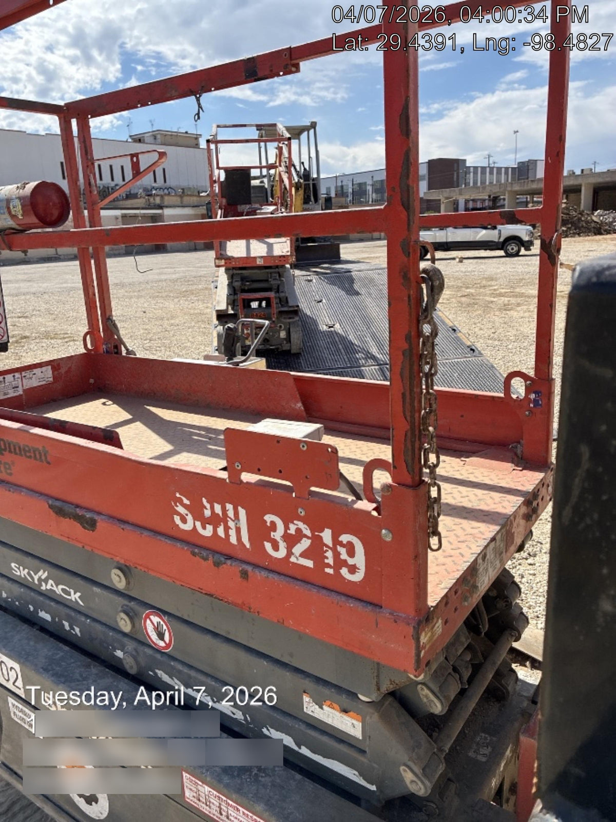 2019 Skyjack SJIII-3219 Standard Options