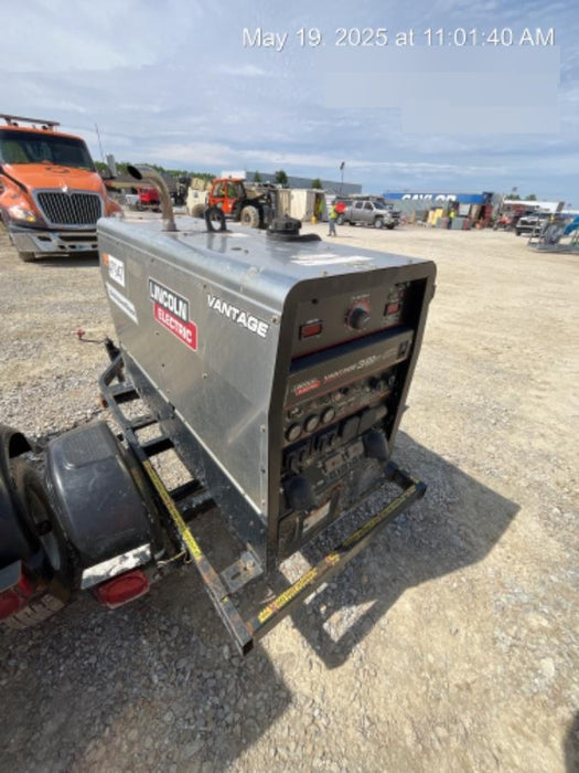 2019 Lincoln Electric Vantage 322 Ready-Pak 3, Two Wheel Trailer, Fender and Light Kit, Cable Rack