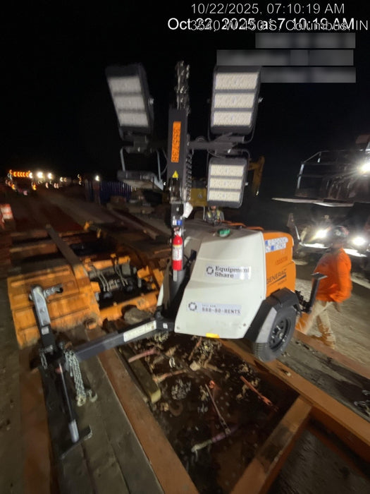 2023 Generac MLT2 Diesel, Flex Switch 120V Input, Powerzone Controller, 
(4) 320W LED Lights, 4kW Generator, 39.9 Gal Fuel Tank, 2" Ball, T3