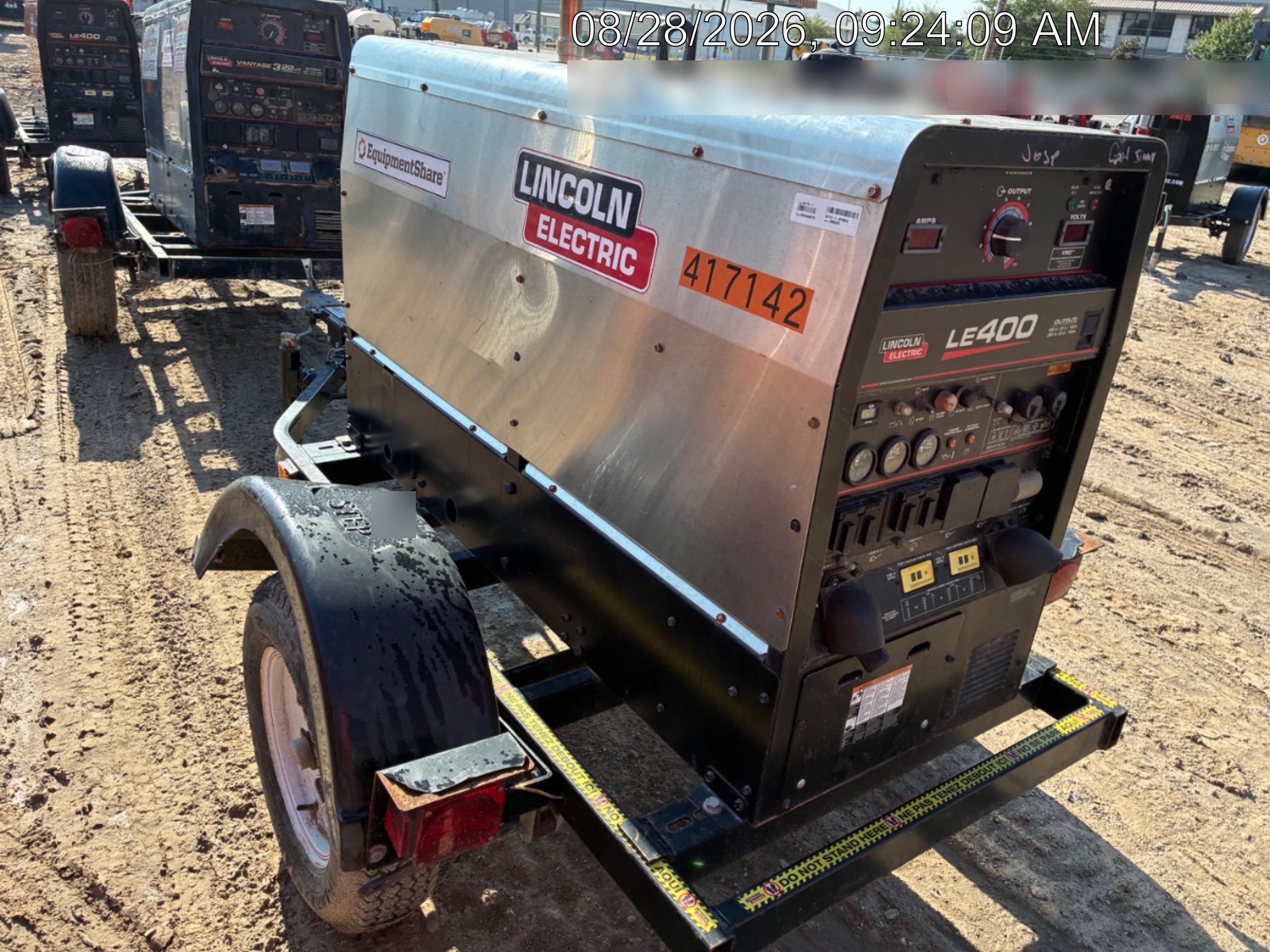 2024 Lincoln Electric LE400 Kubota V1505, Trlr, Cable Rack, Light Kit, ES Decals, T3