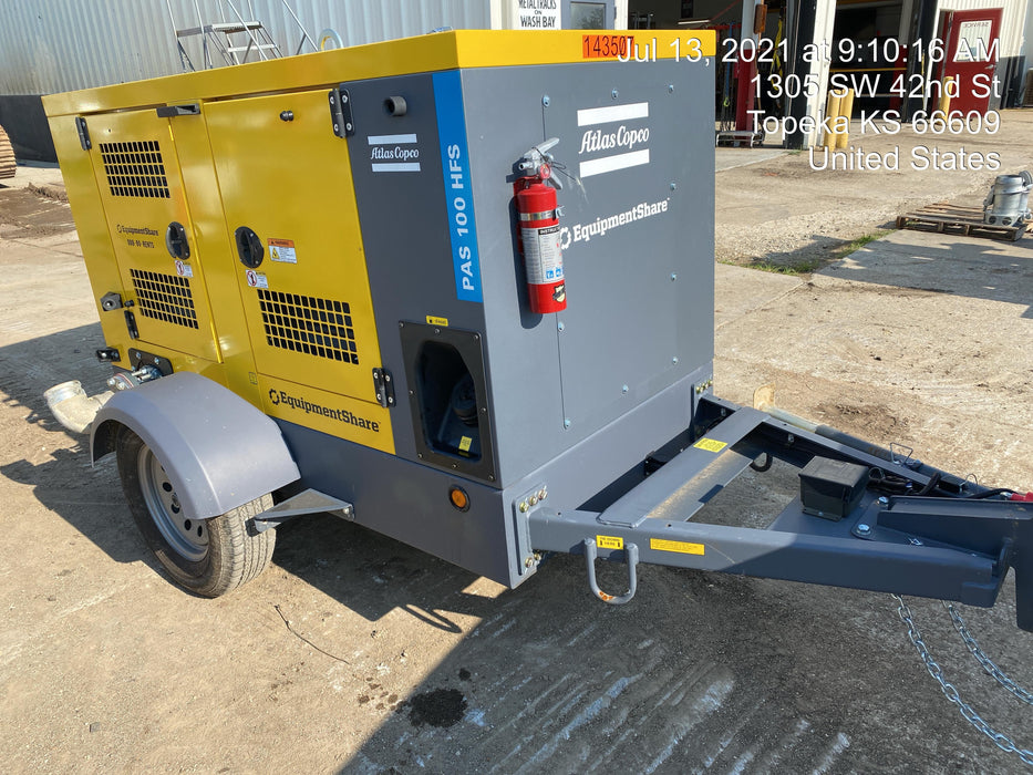 2021 ATLAS COPCO PAS 100 HF CS Enclosed