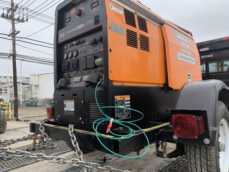 2021 Lincoln Electric Vantage 322 Vantage 322 Ready Pak 3 w/ Decals, ORANGE (includes trailer, cable rack, fender light kit) NO Telematics