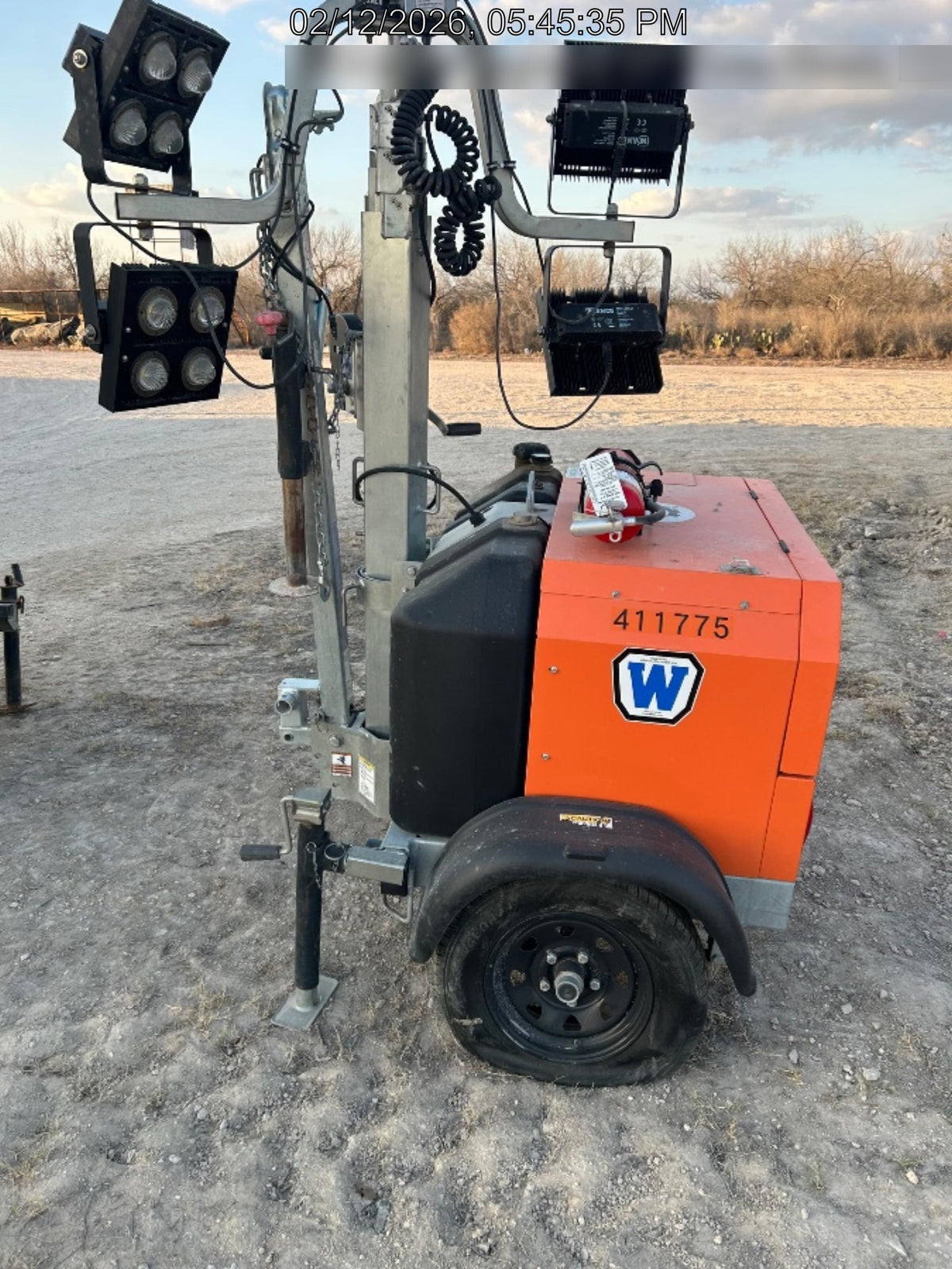 2024 Wanco WLTT-4MM4K Diesel, Deep Sea Controller, Shore Power Plug, Auto Start, (4) 350W LED Floodlights, 4kW Generator, 60 Gal Fuel Tank, 2" Ball, T3