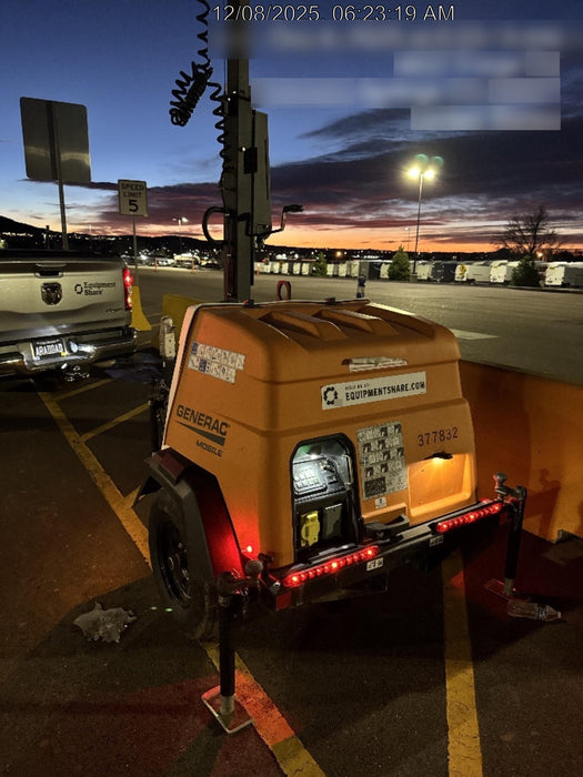 2023 Generac MLT2 Diesel, Flex Switch 120V Input, Powerzone Controller, 
(4) 320W LED Lights, 4kW Generator, 39.9 Gal Fuel Tank, 2" Ball, T3