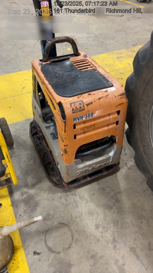 2023 Multiquip MV308GH Honda GX270, 18" Plate, Tachometer