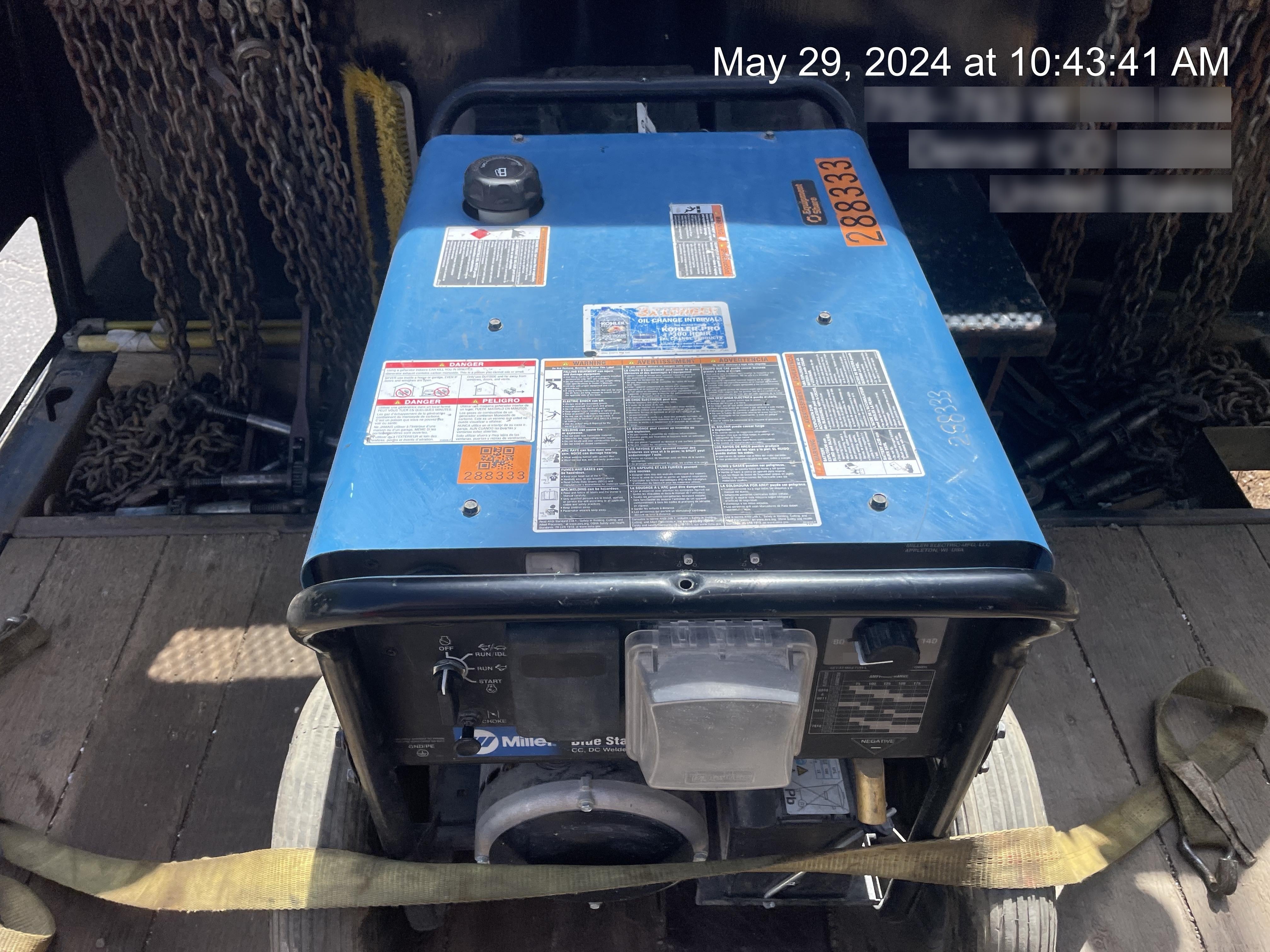 2023 Miller Electric Blue Star 185 Engine Driven Welder, Electric Start, 13 hp, Gas, 6,500 W Peak 907664