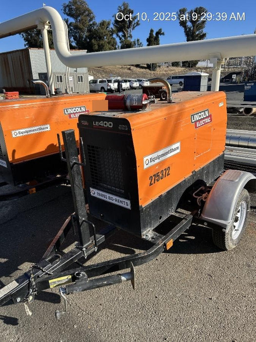 2022 Lincoln Electric LE400 Kubota V1505, Trlr, Cable Rack, Light Kit, ES Decals, T3