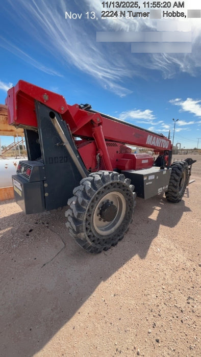 2018 Manitou MTA10055 Manitou MTA 10055 w/Open ROPS, Work Lights/Strobe, Aux Hyd, Solid Tires, Lift Hook, 66" Carriage, 60" Forks